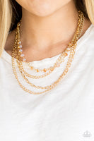 Paparazzi Extravagant Elegance - Gold Necklace