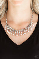 Paparazzi You May Kiss the Bride Silver Necklace - The Jewelry Box Collection 