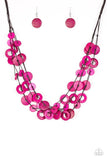 Paparazzi Wonderfully Walla Walla Pink Wood - The Jewelry Box Collection 