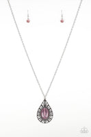 Paparazzi Accessories - Total Tranquility - Purple and Silver Long Necklace - The Jewelry Box Collection 