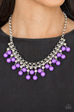 Paparazzi Friday Night Fringe - Purple Necklace - The Jewelry Box Collection 
