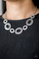 Paparazzi Basically Baltic - Silver Necklace