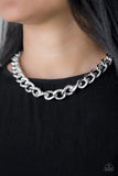 Paparazzi Heavyweight Champion - Silver Necklace - The Jewelry Box Collection 