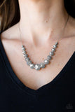 Paparazzi Crystal carriages Silver Necklace - The Jewelry Box Collection 