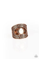 Paparazzi Rural Relic - Copper Ring - The Jewelry Box Collection 