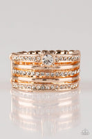 Paparazzi The Dealmaker Rose Gold Ring - The Jewelry Box Collection 