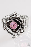 Paparazzi Glowing Gardens - Pink Ring - The Jewelry Box Collection 
