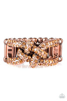 Paparazzi Can Only Go UPSCALE From Here - Copper Ring - The Jewelry Box Collection 