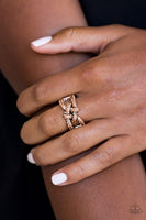 Paparazzi Can Only Go UPSCALE From Here - Copper Ring - The Jewelry Box Collection 