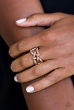 Paparazzi Can Only Go UPSCALE From Here - Copper Ring - The Jewelry Box Collection 