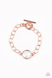 Paparazzi All Aglitter - Copper Bracelet - The Jewelry Box Collection 