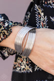 Paparazzi Urban Glam - Silver - Cuff Bracelet - Fashion Fix / Trend Blend