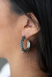 Paparazzi Dont Mind The STARDUST - Silver Hoop Earring - The Jewelry Box Collection 