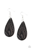 Paparazzi Get In The Groove - Black Earrings