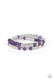 Paparazzi Downright Dressy Purple Bracelet - The Jewelry Box Collection 