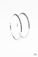 Paparazzi Chic Classic - Black Hoop Earrings - The Jewelry Box Collection 