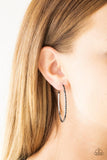 Paparazzi Chic Classic - Black Hoop Earrings - The Jewelry Box Collection 