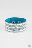 Paparazzi Rebel Radiance Blue Urban Wrap Bracelet - The Jewelry Box Collection 