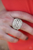 Paparazzi Blinding Brilliance - White Ring - The Jewelry Box Collection 