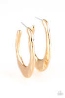 Paparazzi HOOP Me Up! - Gold Hoop Earring - The Jewelry Box Collection 