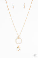 Paparazzi Straight to the Top Gold Lanyard Necklace - The Jewelry Box Collection 