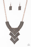 Paparazzi Fiercely Pharaoh - Copper Necklace