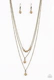 Paparazzi High Heels and Hustle - Brass Necklace