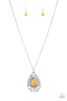 Paparazzi Modern Majesty Yellow Necklace - The Jewelry Box Collection 