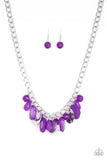 Paparazzi Treasure Shore - Purple Necklace - The Jewelry Box Collection 