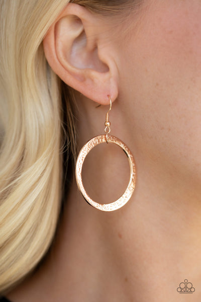 Paparazzi Wildly Wild-lust - Rose Gold Earrings