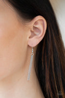 Paparazzi Mega Money - Pink Gem - Silver Glamorous Pendant - Necklace and matching Earrings