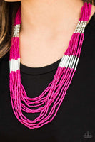 Paparazzi Let It BEAD - Pink Seedbeed Necklace