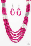 Paparazzi Let It BEAD - Pink Seedbeed Necklace