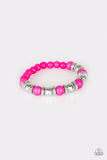 Paparazzi Across the Mesa - Pink Bracelet - The Jewelry Box Collection 