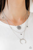 Paparazzi Lunar Lotus - Black Necklace