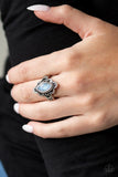 Paparazzi Glass Half Colorful Blue Ring - The Jewelry Box Collection 