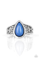 Paparazzi The ZEST Of Intentions - Blue Marquise - Ring - The Jewelry Box Collection 