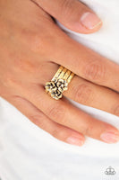 Paparazzi This ISLAND Is Your ISLAND Brass Ring - The Jewelry Box Collection 