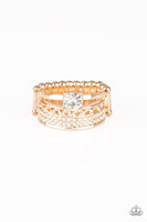 Paparazzi The Overachiever Rose Gold Ring - The Jewelry Box Collection 