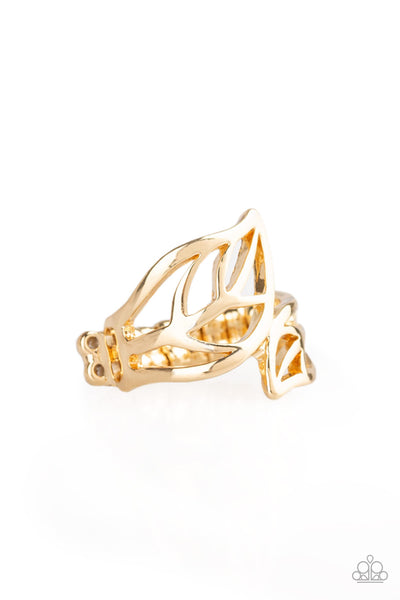 Paparazzi LEAF It All Behind Gold – Ring