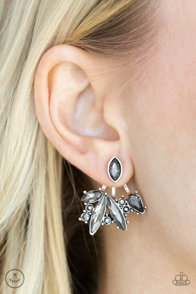 Paparazzi Deco Dynamite - Silver Post Earring