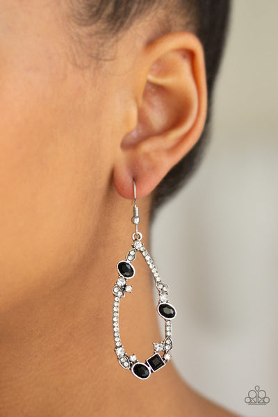 Quite The Collection - Black Earring