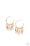 Paparazzi Bring The Noise - Gold Hoop Earring - The Jewelry Box Collection 