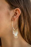 Paparazzi Bring The Noise - Gold Hoop Earring - The Jewelry Box Collection 