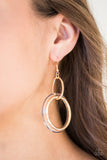 Paparazzi Circus Circuit - Gold - Earrings