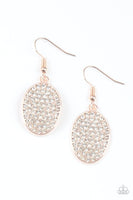 Paparazzi All Dazzle - Rose Gold Earring - The Jewelry Box Collection 