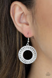 Paparazzi Sparkle Splurge - Silver Rhinestone Earrings