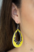 Paparazzi Compliments To The CHIC - Yellow Earring