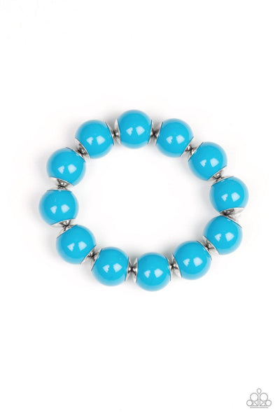 Paparazzi Candy Shop Sweetheart - Blue Beads - Bracelet - The Jewelry Box Collection 