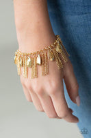 Paparazzi Brag Swag - Gold Bracelet - The Jewelry Box Collection 